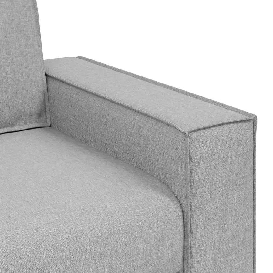 Canapé Fauteuil Gris Nuage 100x78x84 cm Tissu - 7