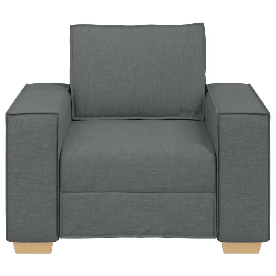 Canapé Fauteuil Gris Foncé 100x78x84 cm Tissu - 4