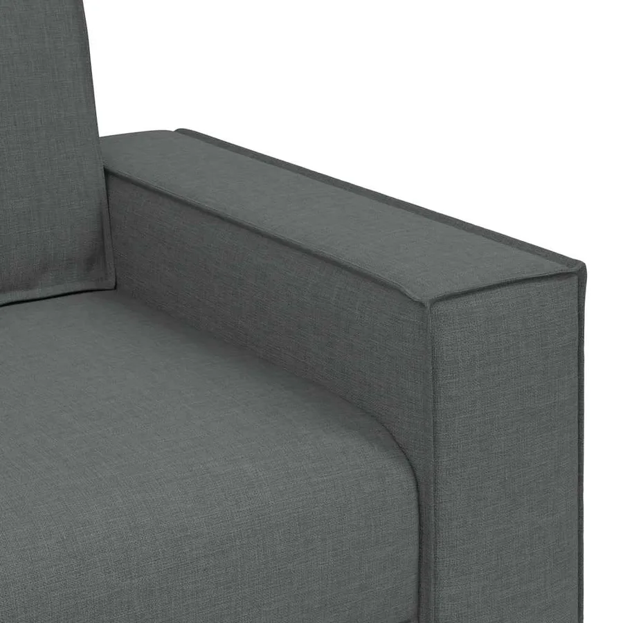 Canapé Fauteuil Gris Foncé 100x78x84 cm Tissu - 7