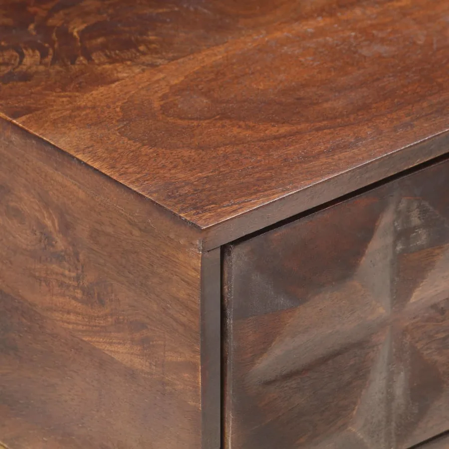Table basse 112 x 50 x 40 cm en bois de manguier massif - 7