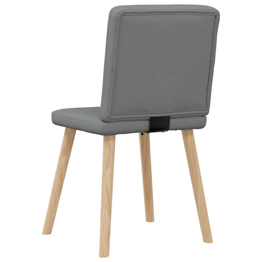 Chaises à manger lot de 6 gris foncé tissu - 6