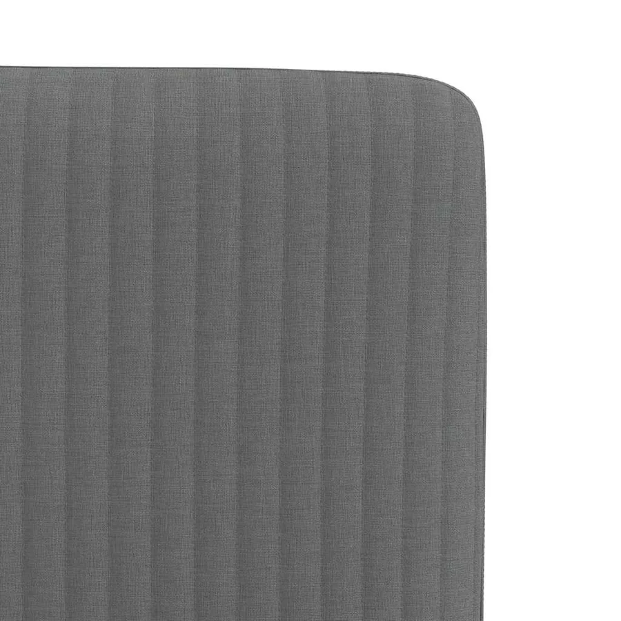 Chaises à manger lot de 6 gris foncé tissu - 7