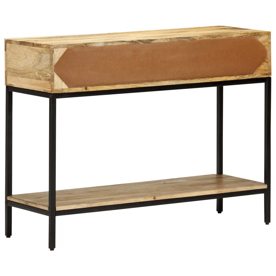 Table console 100x35x76 cm Bois de manguier massif - 4