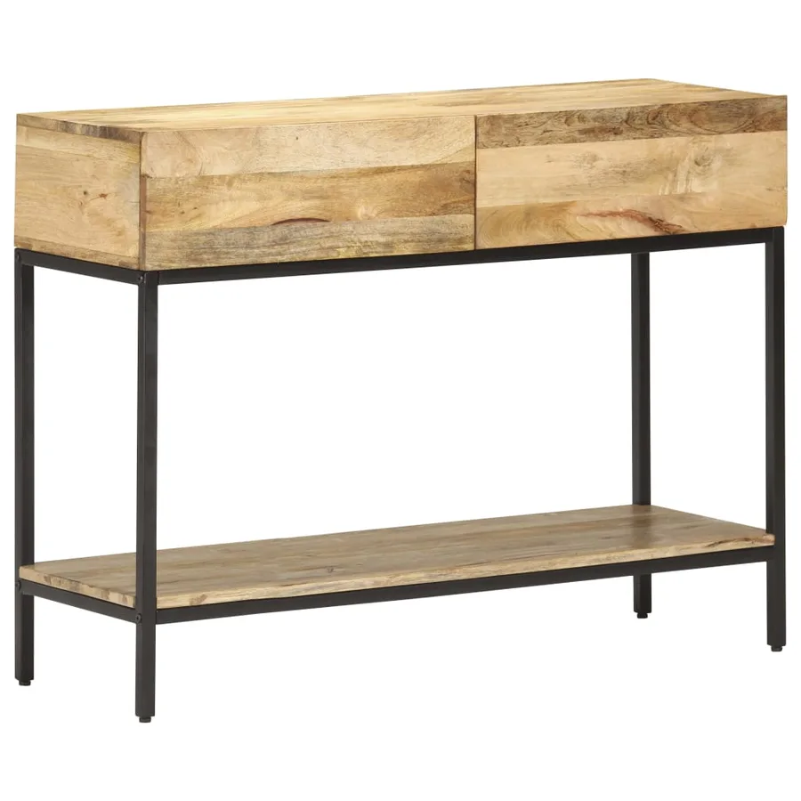 Table console 100x35x76 cm Bois de manguier massif - 8