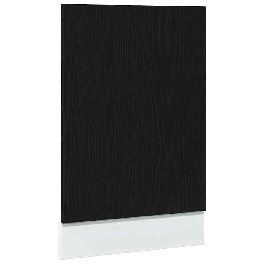 Panneau de lave-vaisselle Lyon en chêne noir 45 x 1,5 x 67 cm bois d'ingénierie - 2