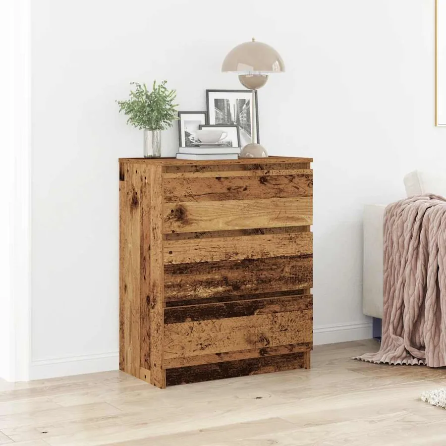 Buffet en bois ancien 60x35x76 cm bois d'ingénierie