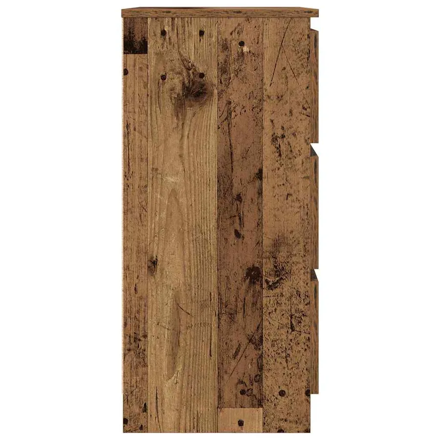 Buffet en bois ancien 60x35x76 cm bois d'ingénierie - 7