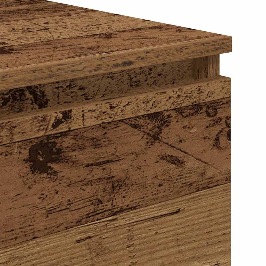 Buffet en bois ancien 60x35x76 cm bois d'ingénierie - 9