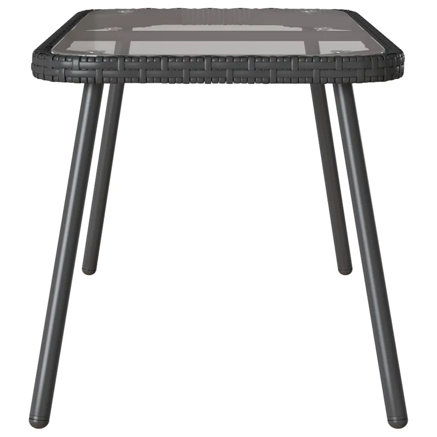 Table basse Noir 90 x 45 x 43 cm polyrotin - 4