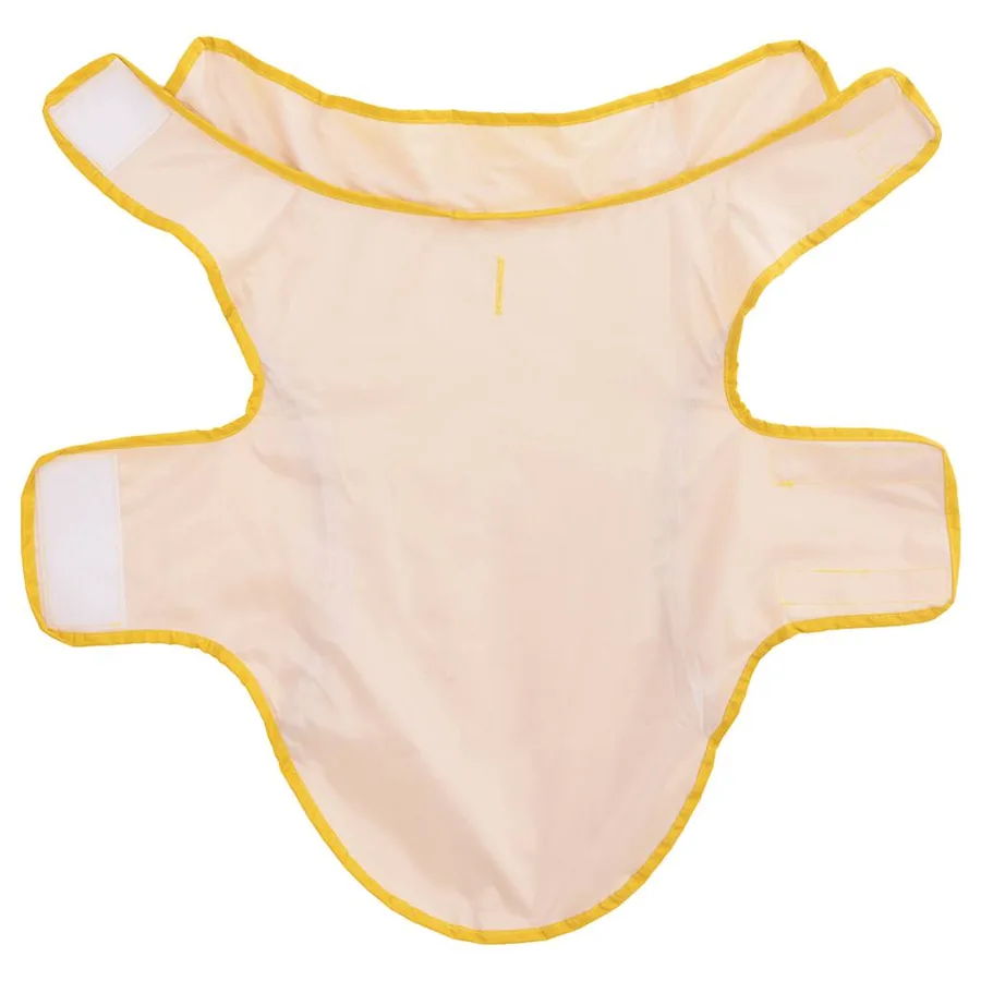 Imperméable pour chien avec bandes réfléchissantes en polyester jaune taille M - 5