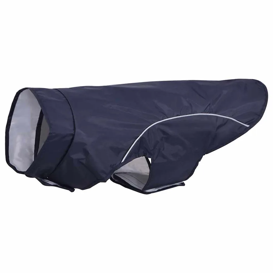 Imperméable pour chien avec bandes réfléchissantes polyester bleu marine taille XL - 2