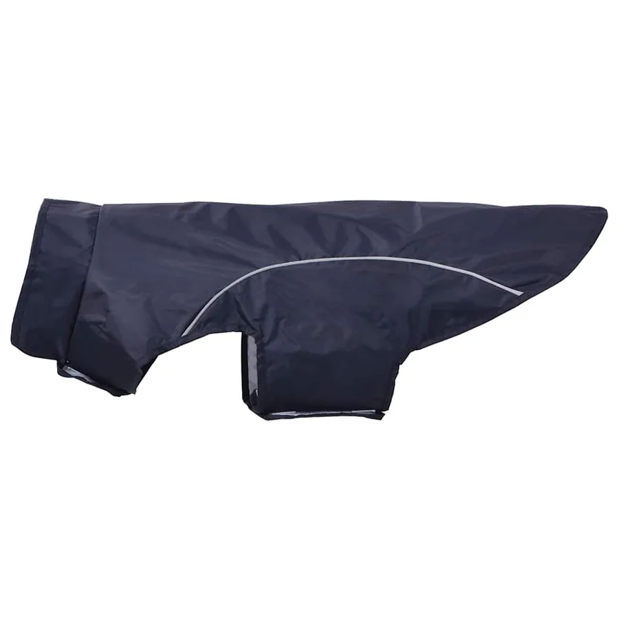 Imperméable pour chien avec bandes réfléchissantes polyester bleu marine taille XL - 6