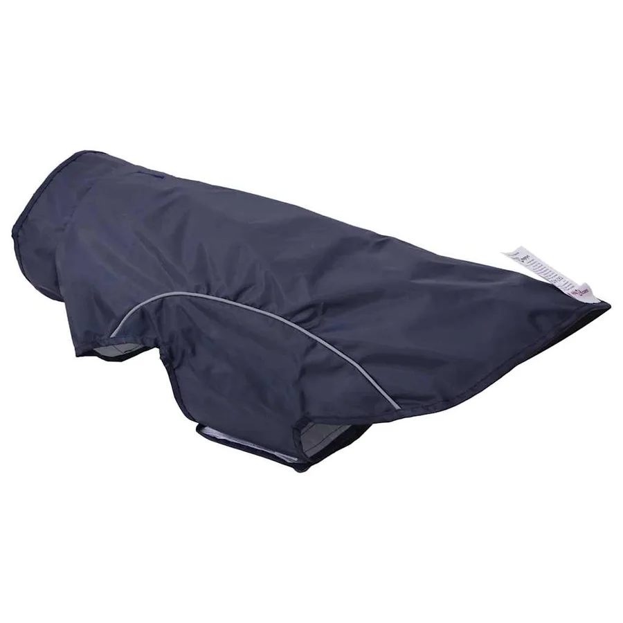 Imperméable pour chien avec bandes réfléchissantes polyester bleu marine taille XL - 8