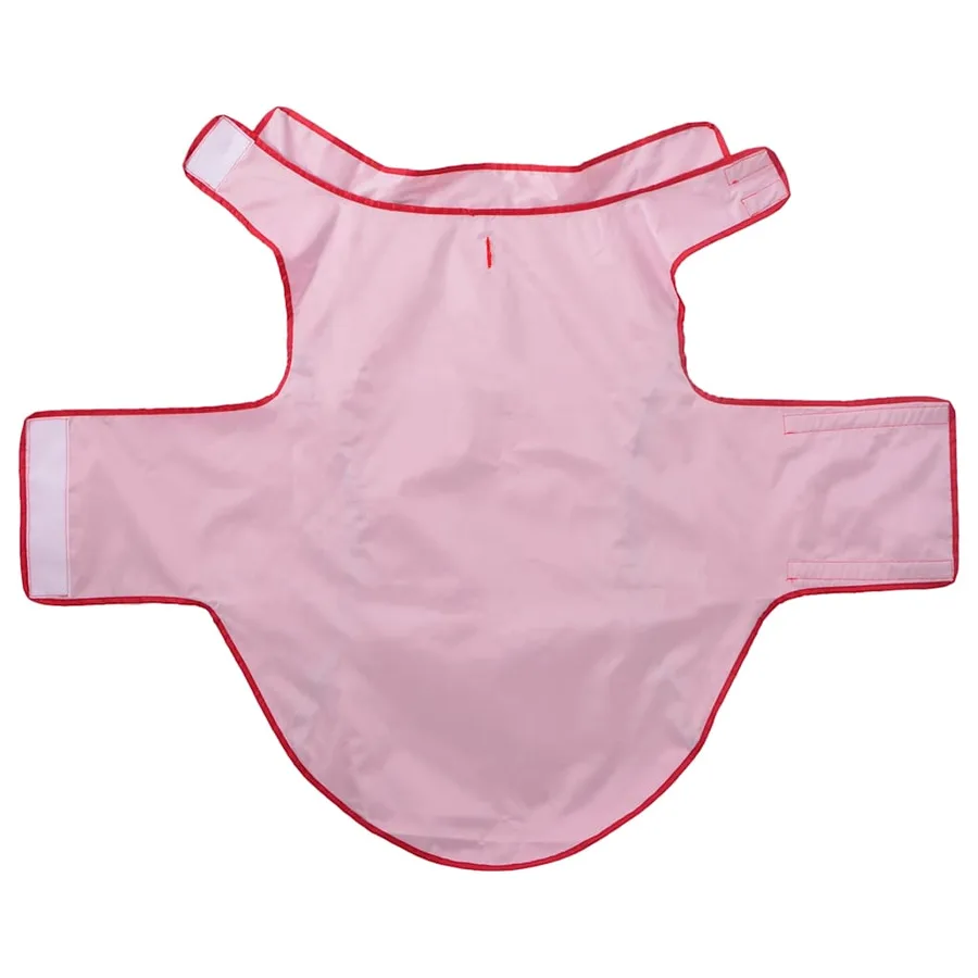 Imperméable pour chien avec bandes réfléchissantes en polyester rouge taille 4XL - 5