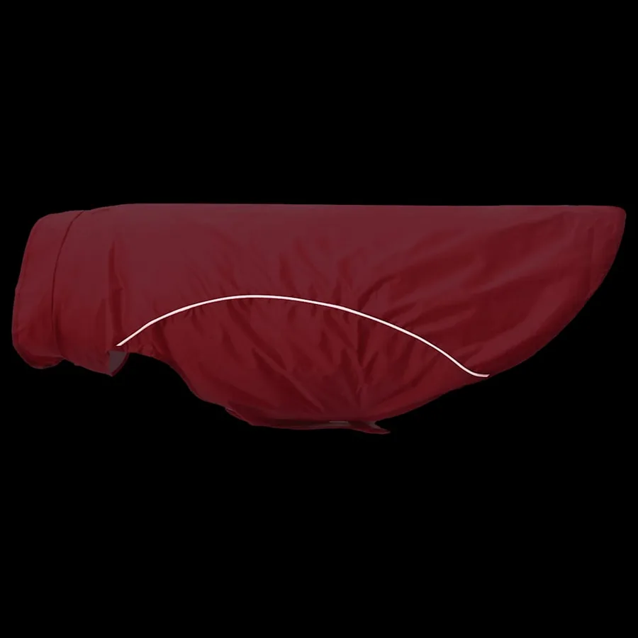 Imperméable pour chien avec bandes réfléchissantes en polyester rouge taille 4XL - 7