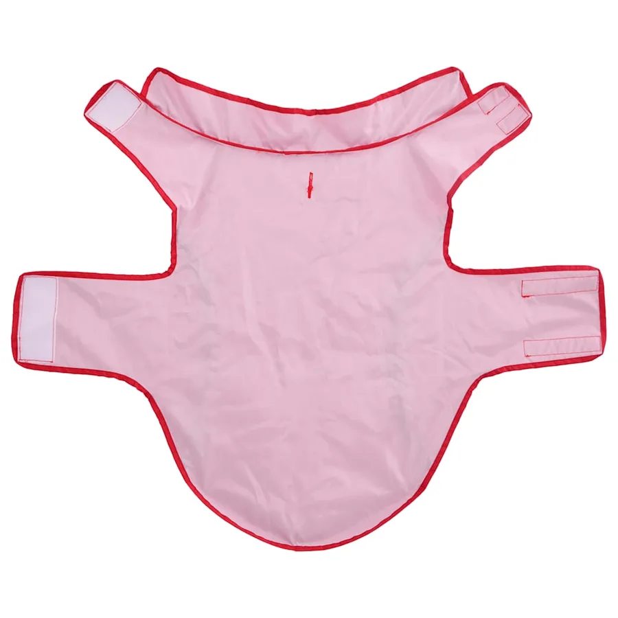 Imperméable pour chien avec bandes réfléchissantes en polyester rouge taille 2XL - 5