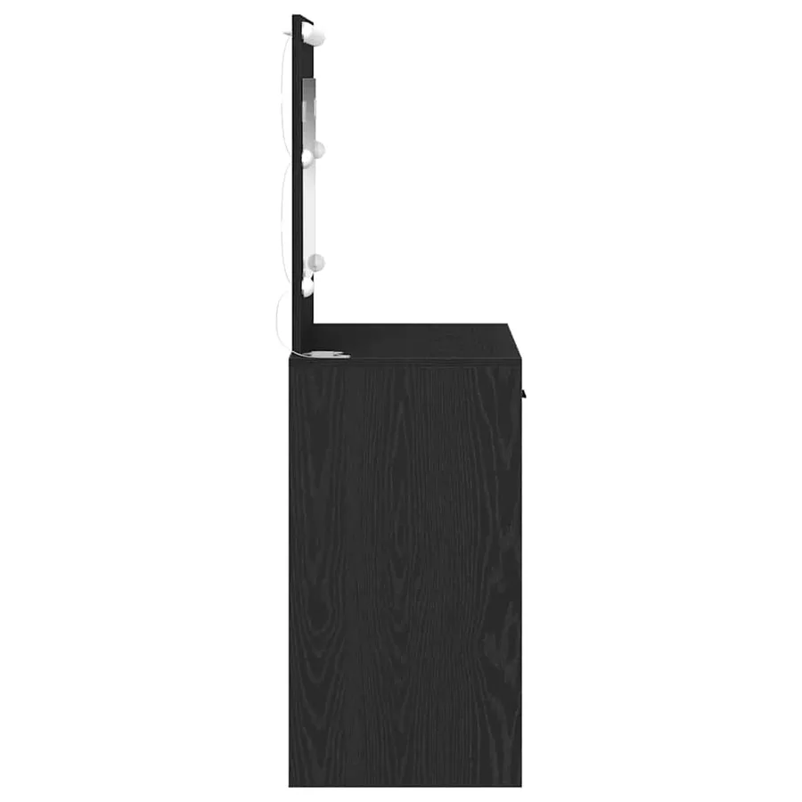 Table de Toilette avec tiroir Chêne noir 78,5 x 41 x 135 cm - 6