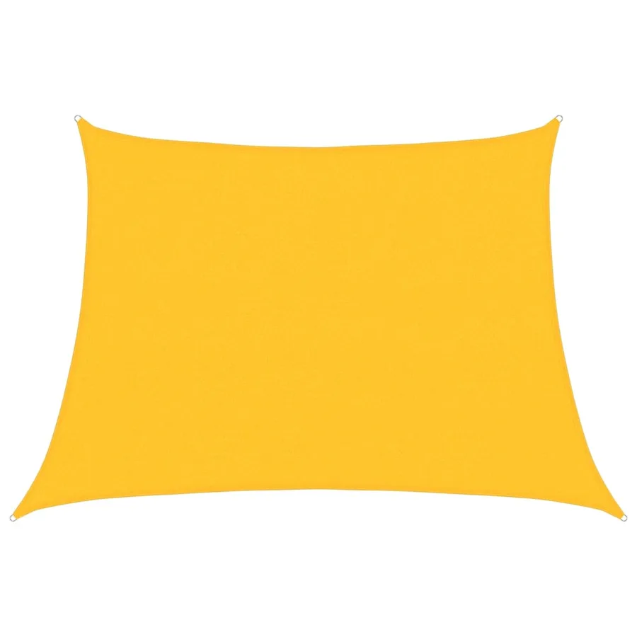 Voile d'ombrage 160 g/m² trapèze jaune 4/5x3 m PEHD - 2