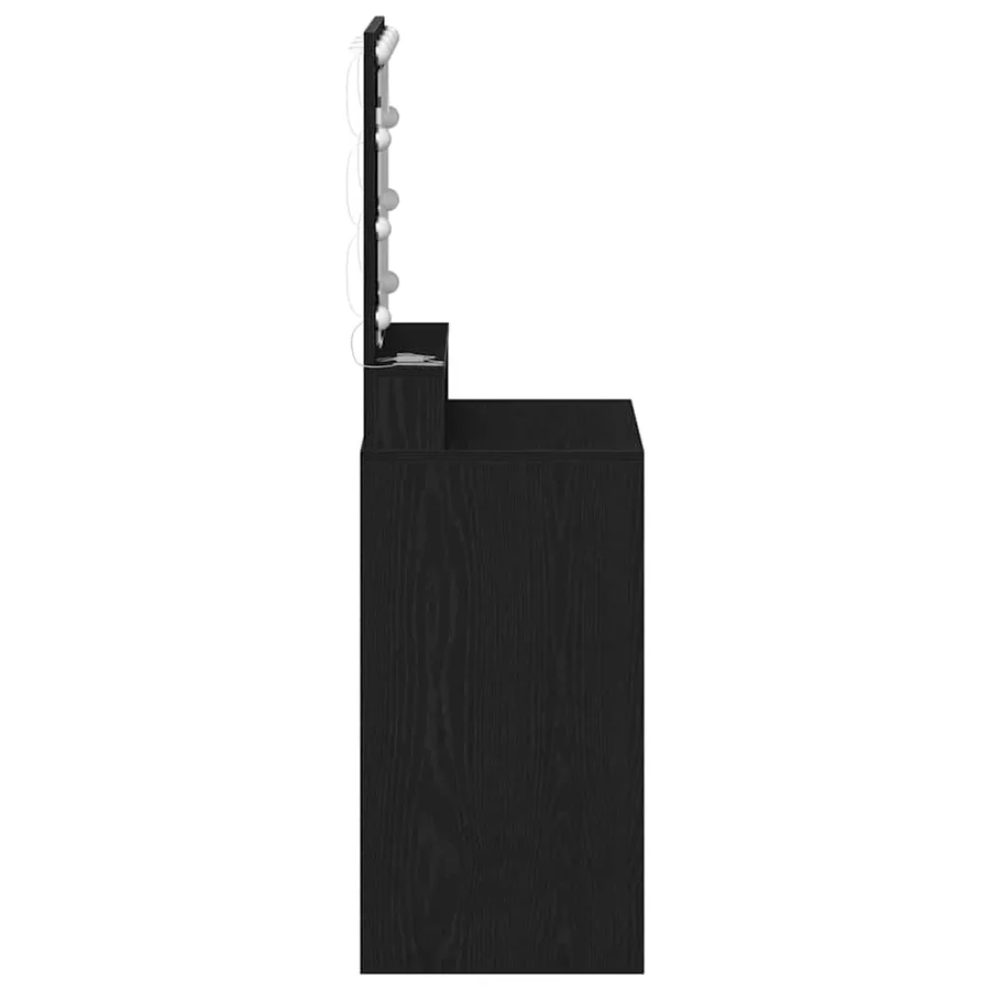 Table de Toilette Chêne noir 50 x 41 x 135 cm Bois d'ingénierie - 5