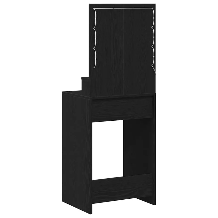 Table de Toilette Chêne noir 50 x 41 x 135 cm Bois d'ingénierie - 6