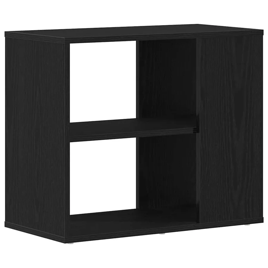 Buffet avec tiroir Chêne noir 60 x 30 x 50 cm Bois d'ingénierie - 2