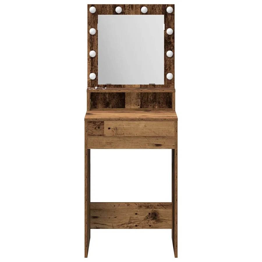 Table de Toilette avec étagère Bois ancien 50 x 41 x 135 cm - 4