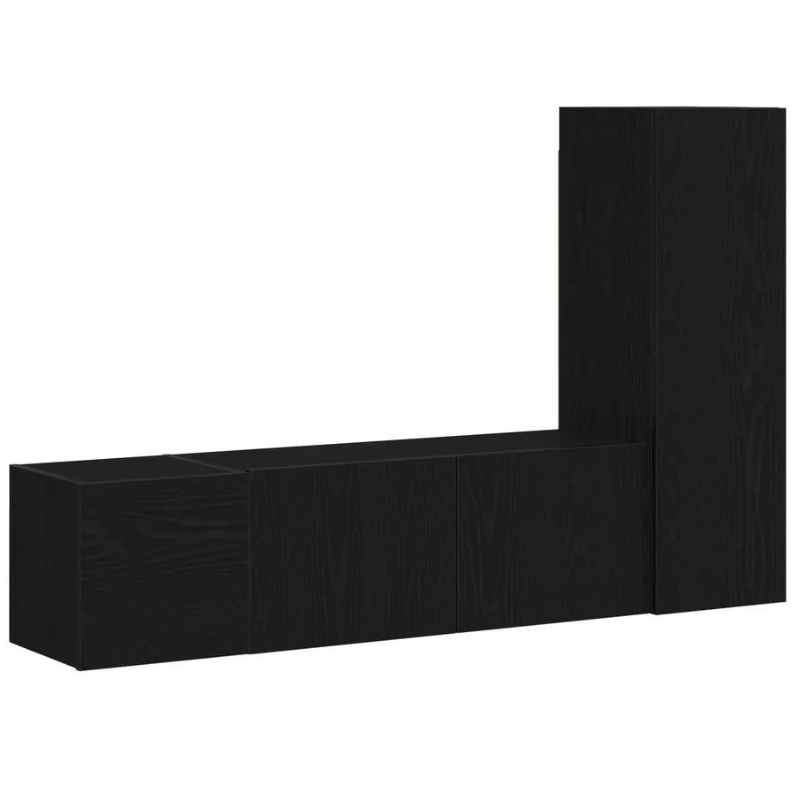 Ensemble meuble TV 3 pcs Chêne noir 130,5 x 30 x 140 cm - 2