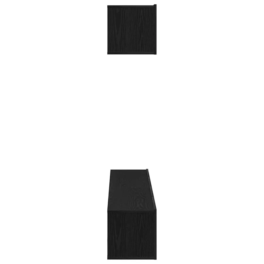 Ensemble meuble TV 4 pcs Chêne noir 80 x 30 x 30 cm - 6
