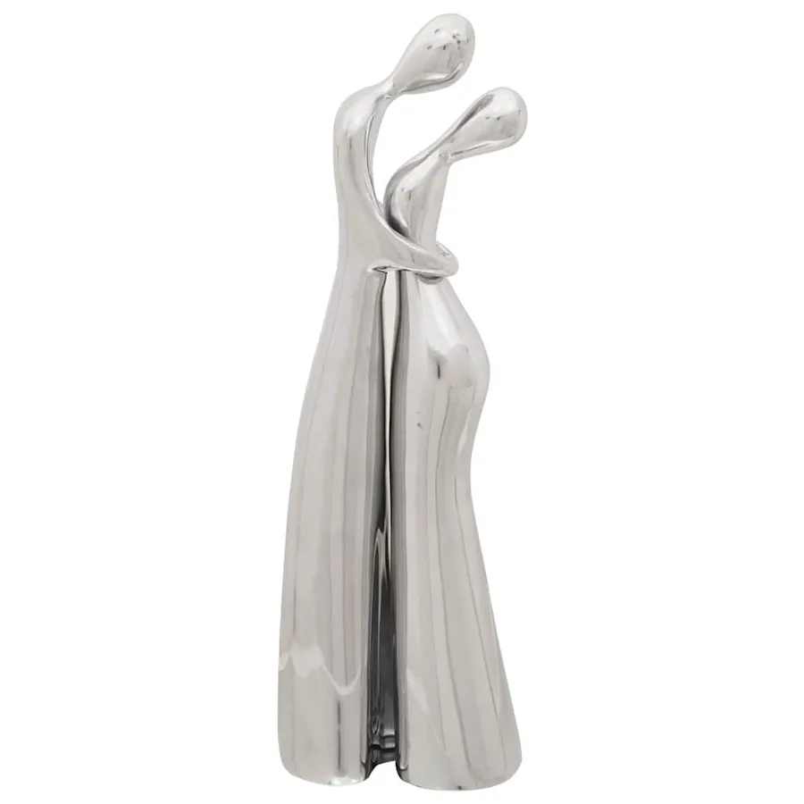 Sculpture Argenté 10 x 16 x 49 cm Aluminium - 6