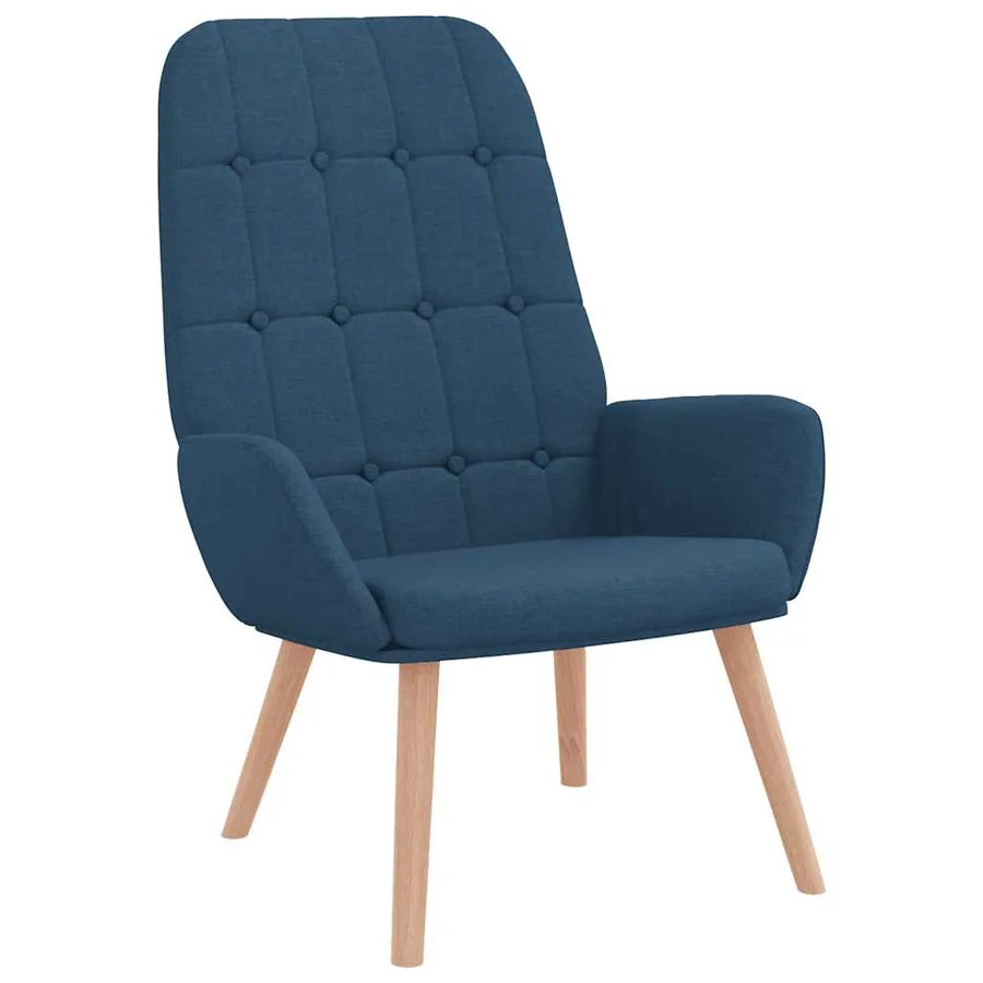 Fauteuil relaxant en tissu bleu - 2