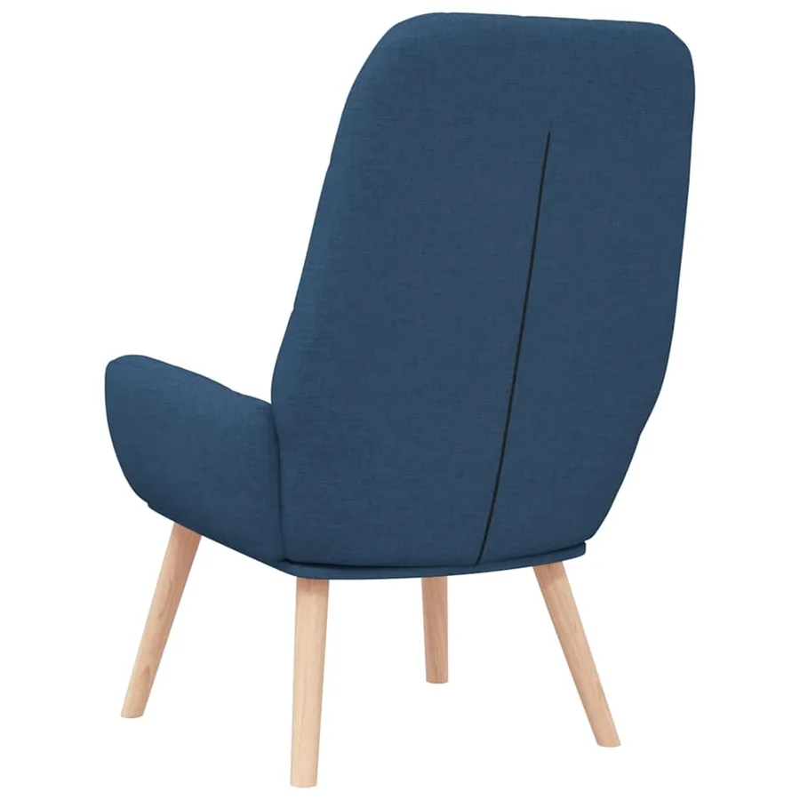 Fauteuil relaxant en tissu bleu - 5