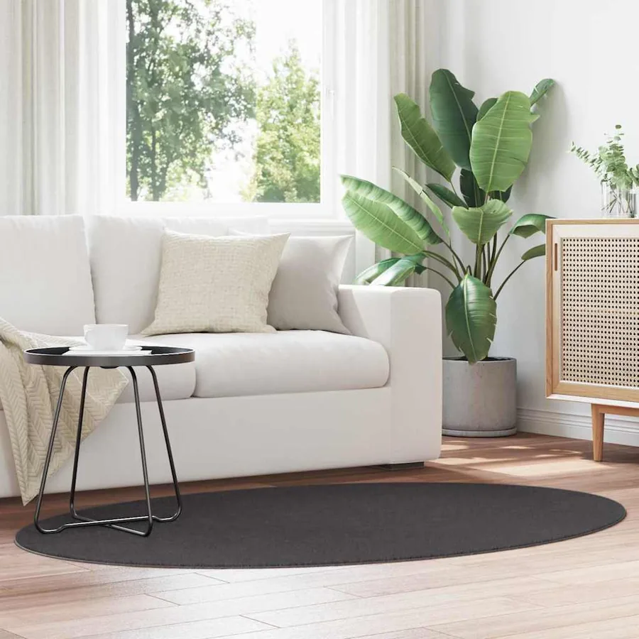 Tapis de surface HUARTE Anthracite 120 x 170 cm 100% Polyester
