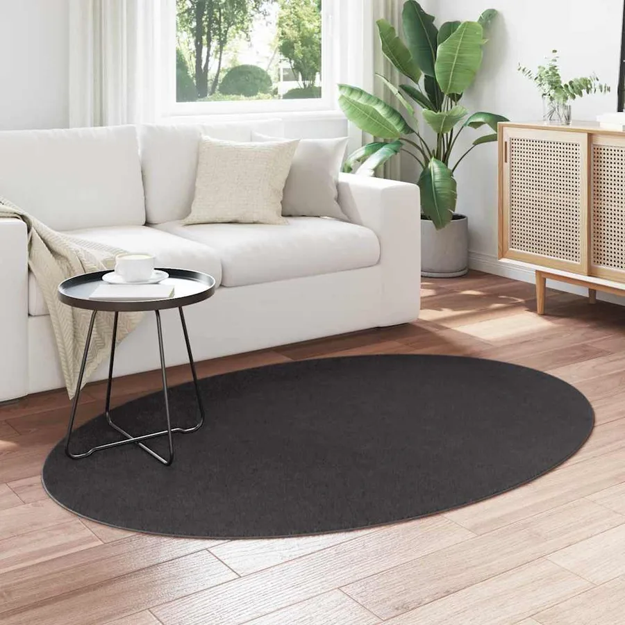 Tapis de surface HUARTE Anthracite 120 x 170 cm 100% Polyester - 3
