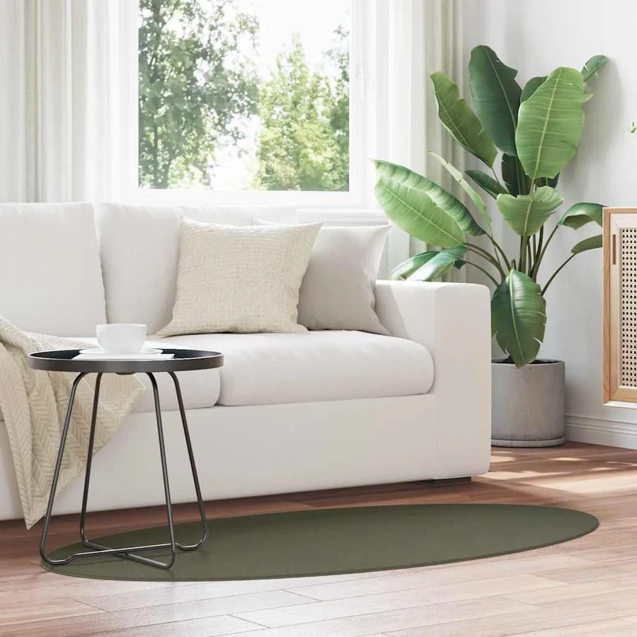 Tapis de surface HUARTE Vert forêt 80 x 150 cm 100% Polyester