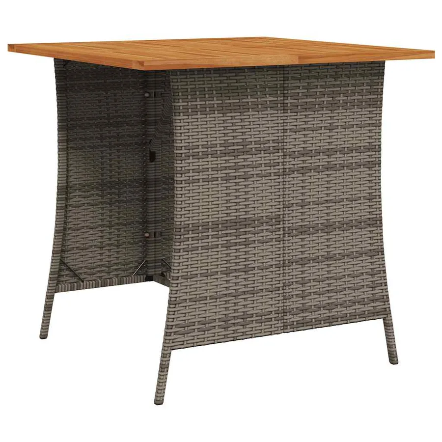 Ensemble de canapé de jardin 6 pcs avec coussins en forme de L gris résine tressée - 4