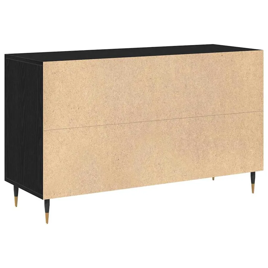 Buffet Chêne noir 100 x 36 x 60 cm Bois d'ingénierie - 6