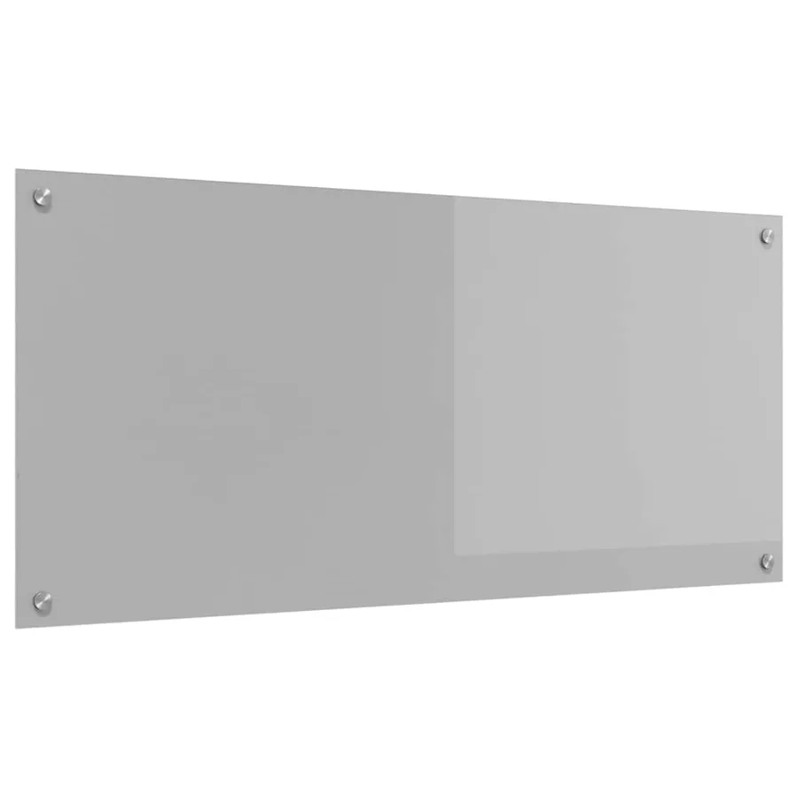 Crédence de cuisine Gris clair 110 x 50 cm verre trempé - 2