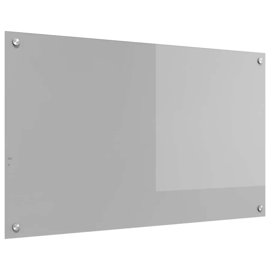 Crédence de cuisine Gris clair 100 x 60 cm verre trempé - 2