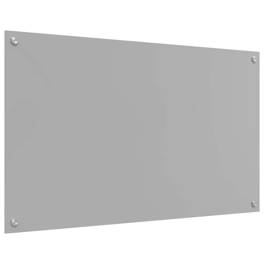 Crédence de cuisine Gris clair 100 x 60 cm verre trempé - 6