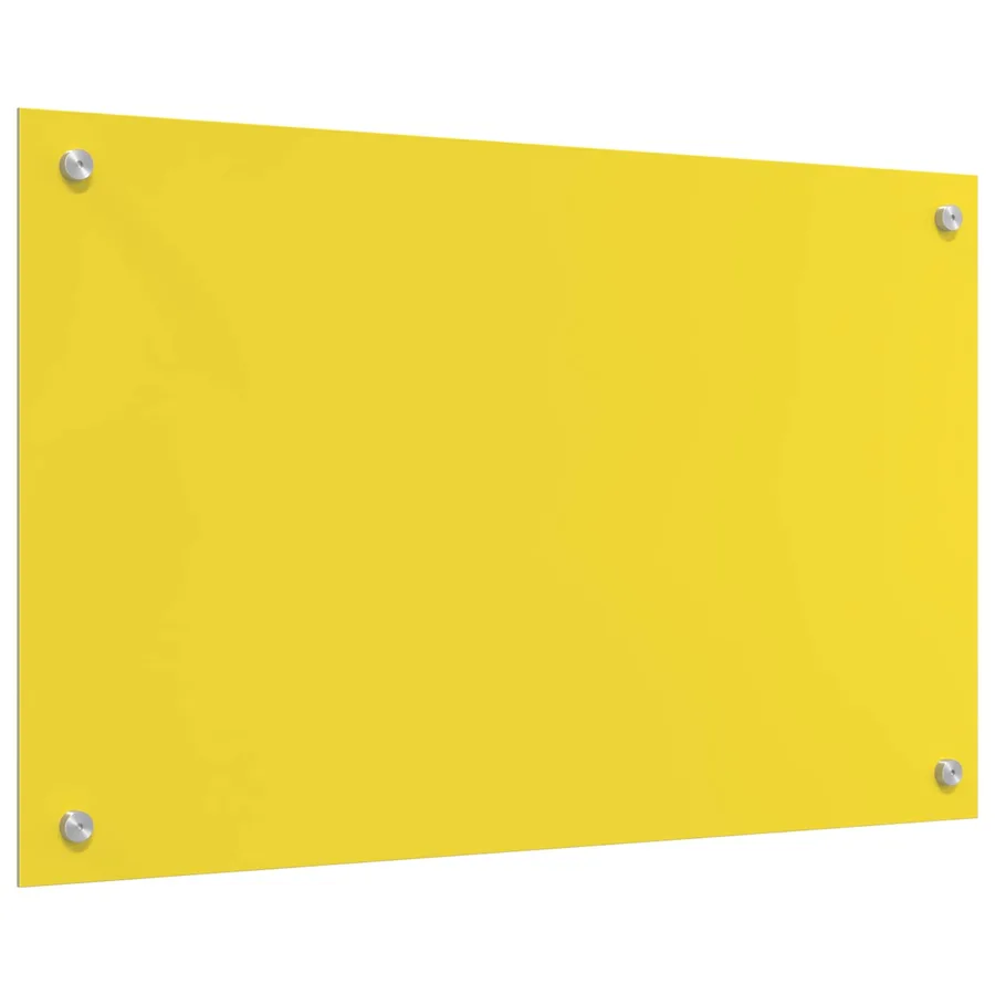 Crédence de cuisine Jaune 80 x 50 cm verre trempé - 4
