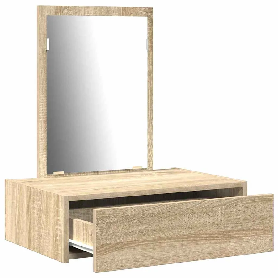 Table de Toilette Marron 60 x 40 x 70 cm Bois d'ingénierie - 5