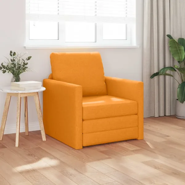 Canapé-Lit Jaune foncé 74 x 77 x 81 cm tissu