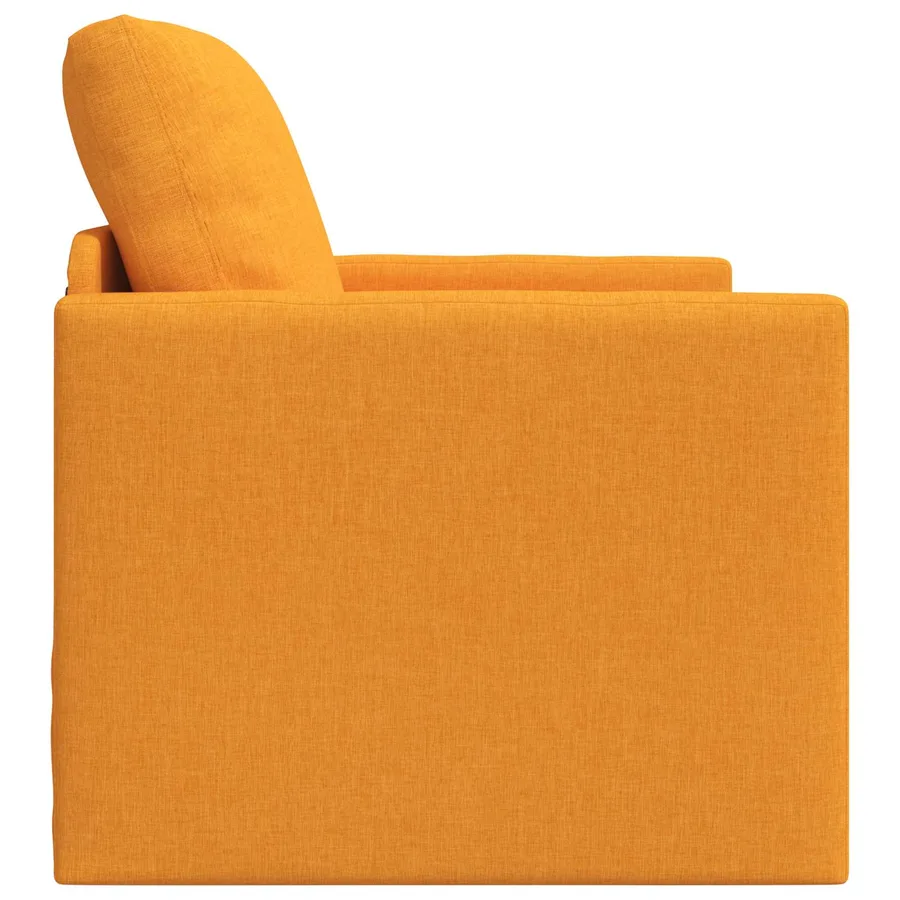 Canapé-Lit Jaune foncé 74 x 77 x 81 cm tissu - 6