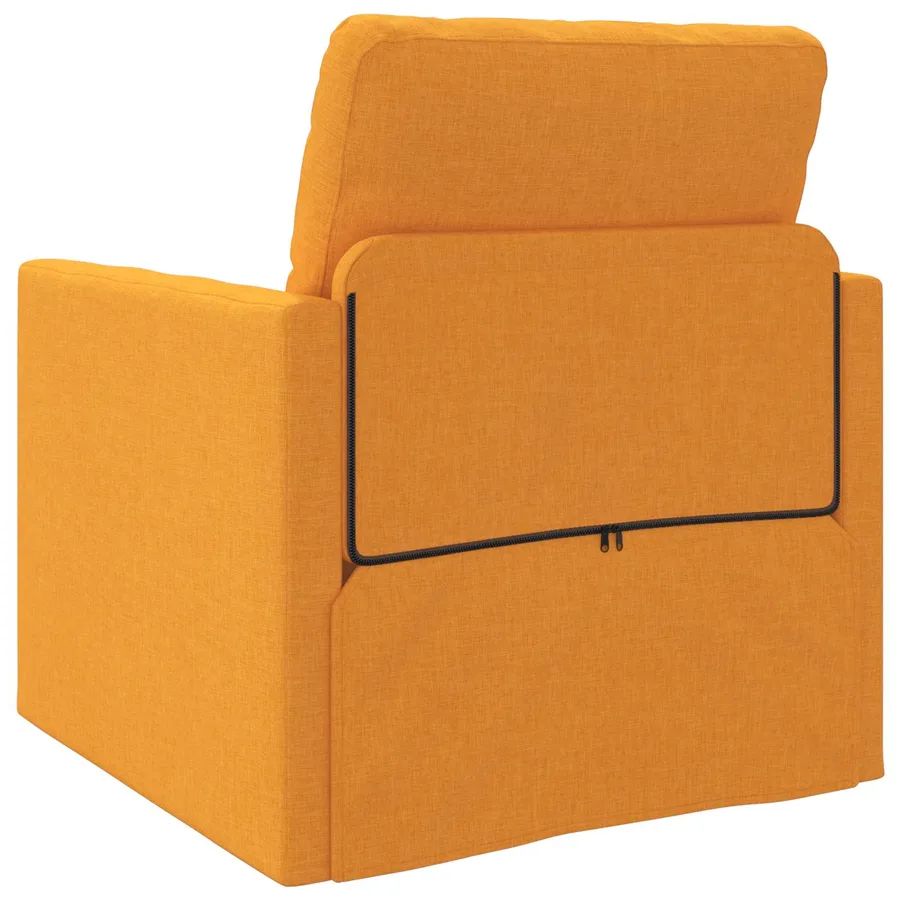 Canapé-Lit Jaune foncé 74 x 77 x 81 cm tissu - 7