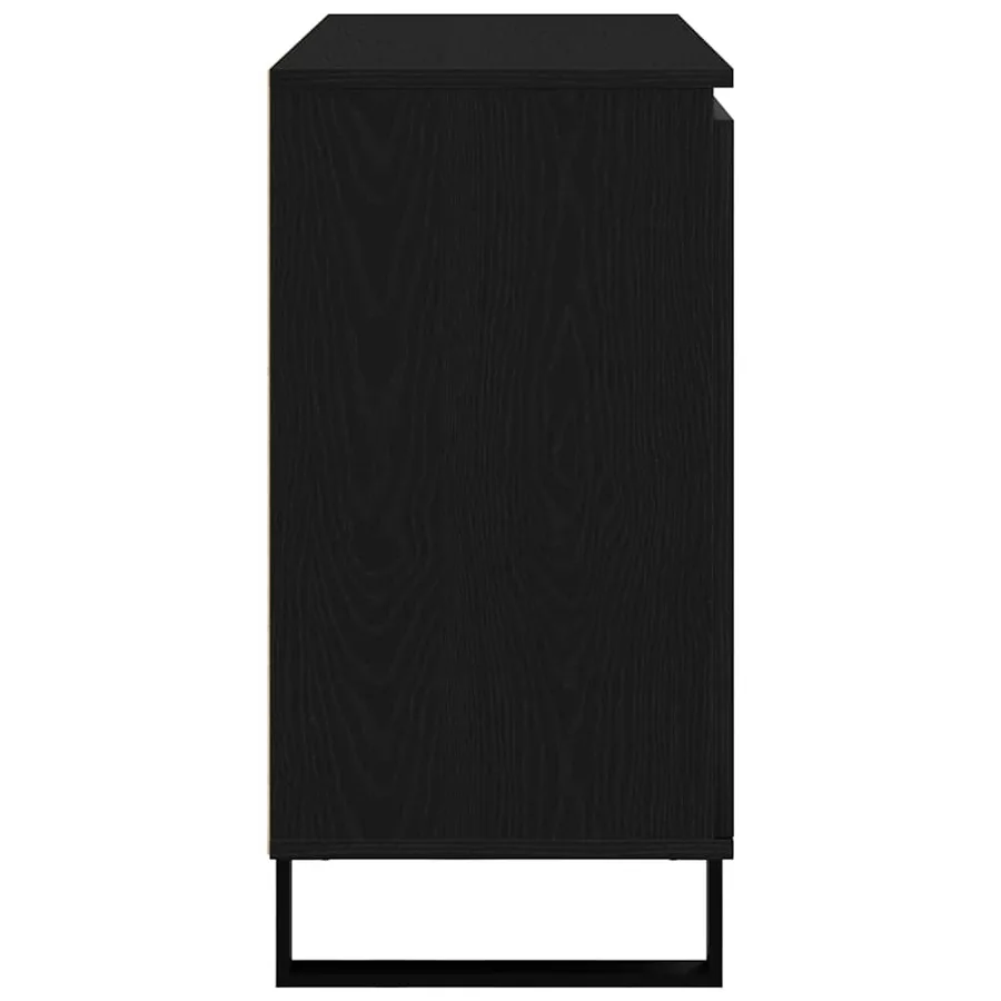 Buffet Chêne noir 101,5 x 35 x 70 cm Bois d'ingénierie - 7