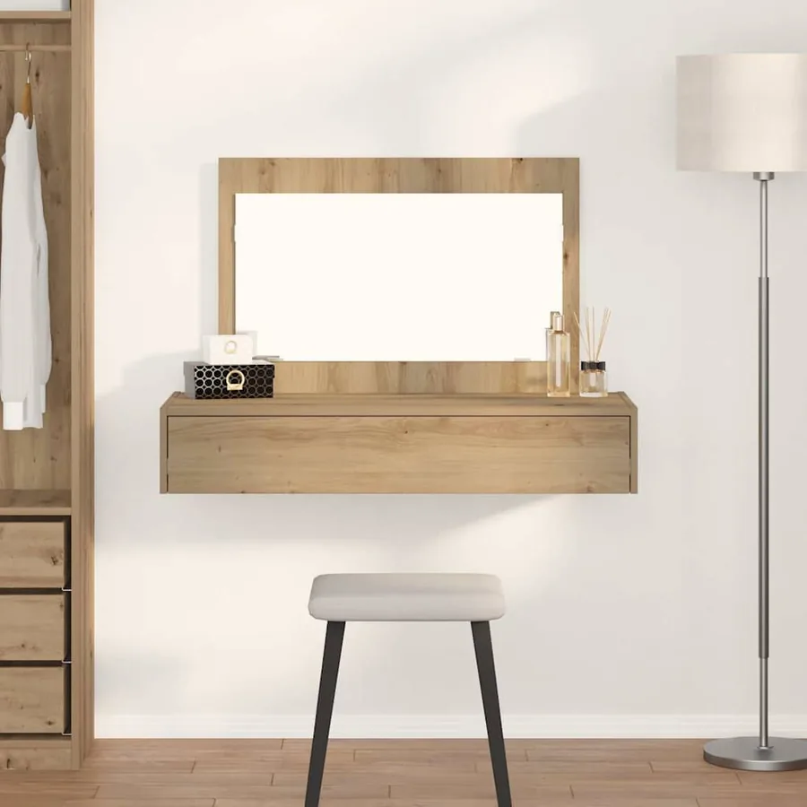 Table de Toilette Marron 100 x 40 x 70 cm Bois d'ingénierie