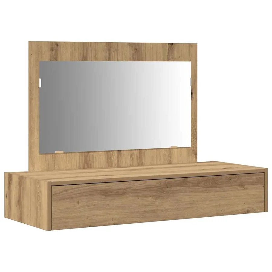 Table de Toilette Marron 100 x 40 x 70 cm Bois d'ingénierie - 2