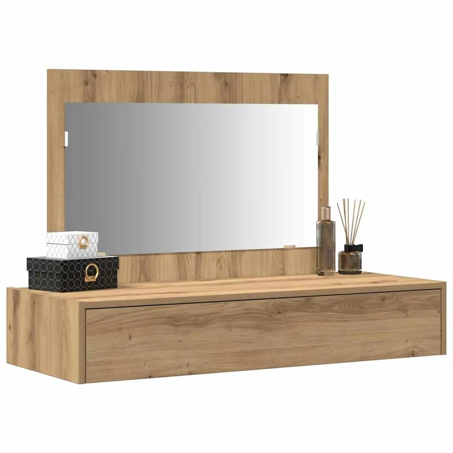Table de Toilette Marron 100 x 40 x 70 cm Bois d'ingénierie - 3