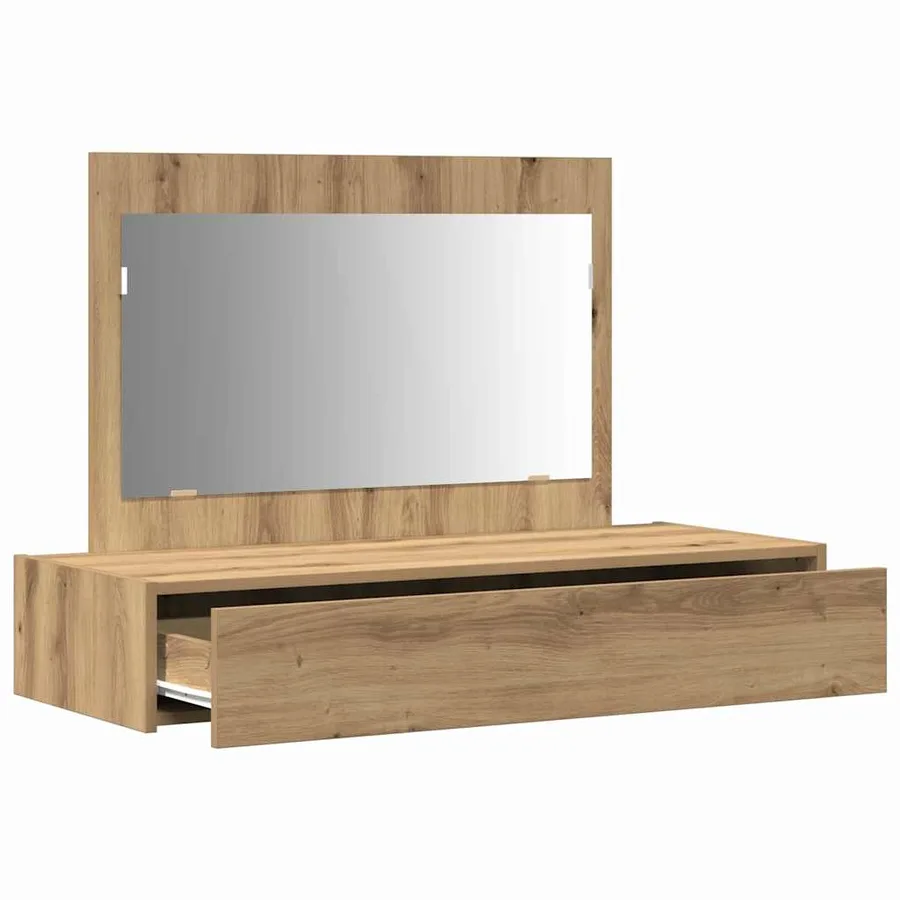Table de Toilette Marron 100 x 40 x 70 cm Bois d'ingénierie - 5