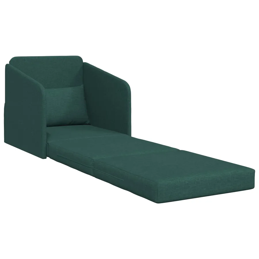 Canapé-Lit Vert foncé 65 x 80 x 83 cm tissu - 4